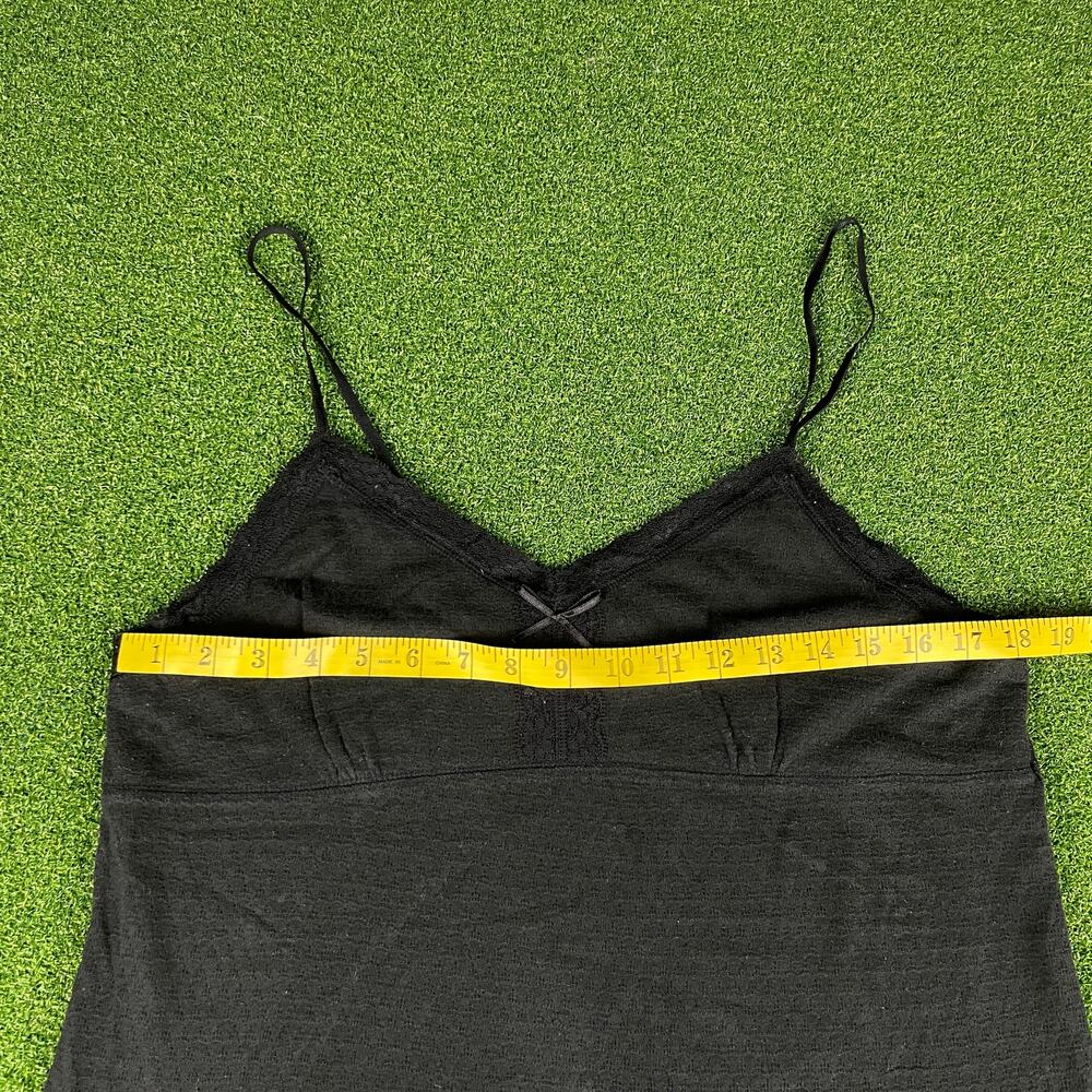 Vintage Black Adjustable Strap Soft Basic Tank To… - image 3